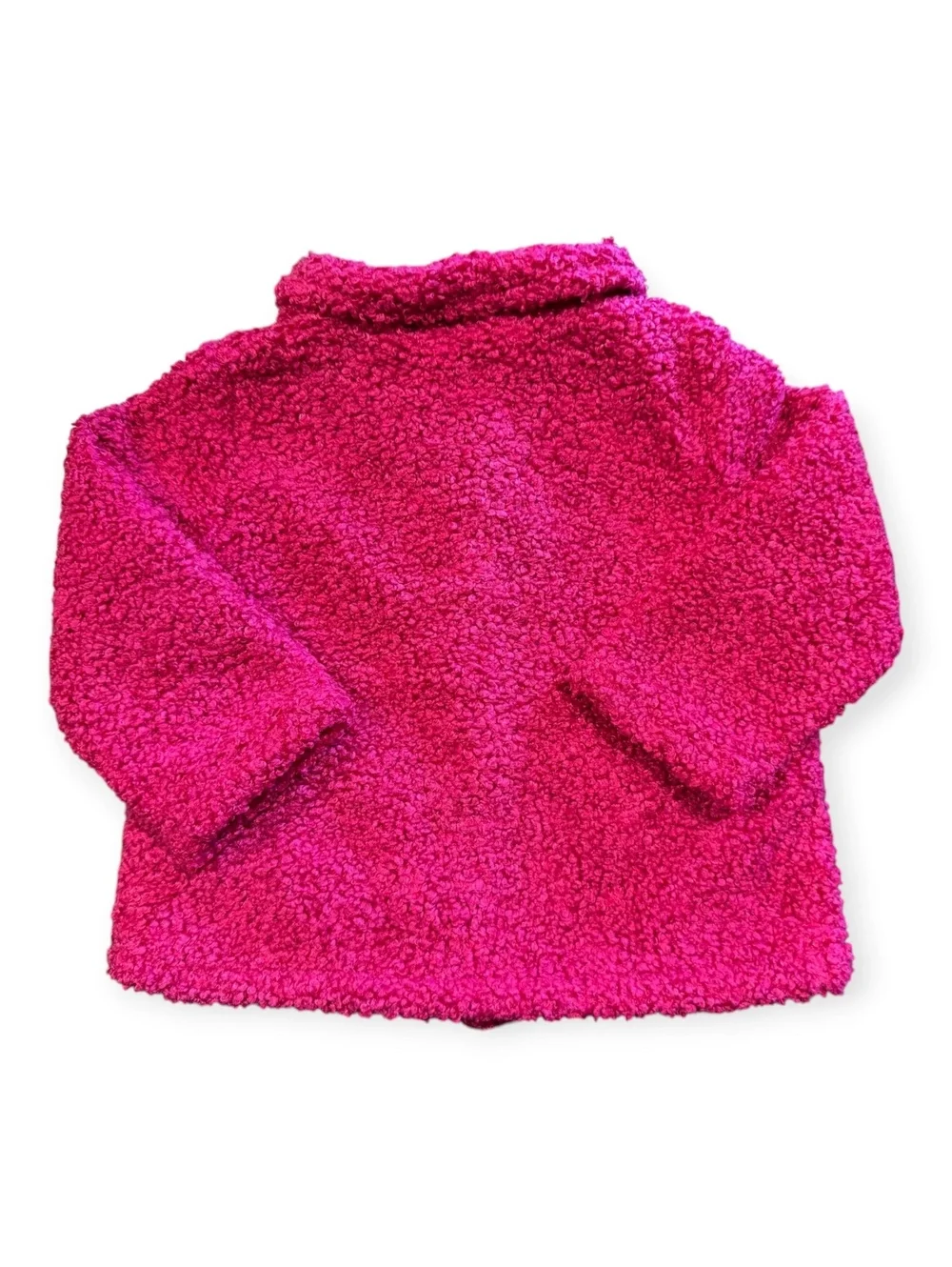 Carter's 12M Toddler Girls' Pink Fleece Button-Up Jacket